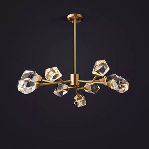 Irene Faceted Oval Chandelier For Living Room - Oasislives