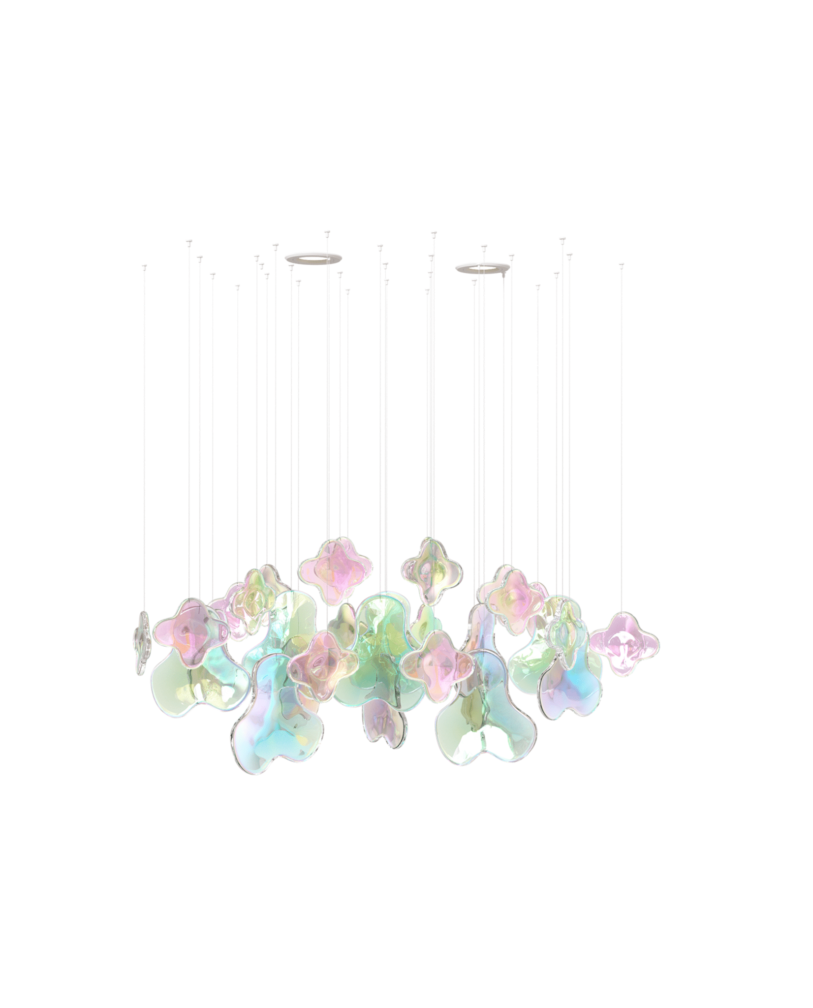 Iris Iridescent Blossom Chandelier