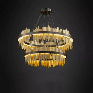 Elvira 2-Tier Modern Round Chandelier - Oasislives