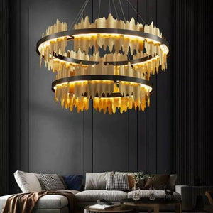 Elvira 2-Tier Modern Round Chandelier - Oasislives