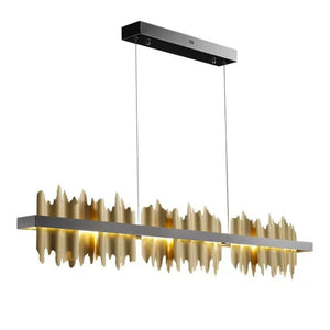 Elvira Modern Sculpture Linear Chandelier - Oasislives