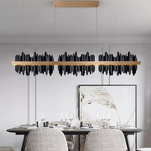 Elvira Modern Sculpture Linear Chandelier - Oasislives