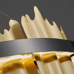 Elvira Modern Sculpture Round Chandelier - Oasislives