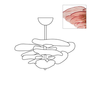Petals Gold Murano Chandelier - Oasislives
