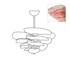 Petals Gold Murano Chandelier - Oasislives