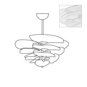 Petals Gold Murano Chandelier - Oasislives