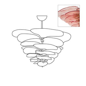 Petals Gold Murano Chandelier - Oasislives