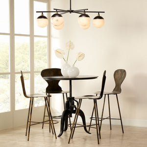 Metro Alabaster 6 Light Chandelier - Oasislives