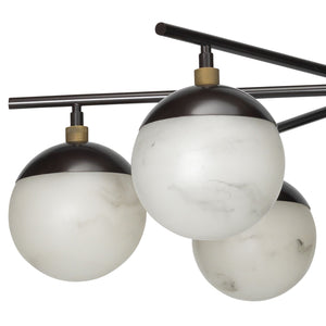 Metro Alabaster 6 Light Chandelier - Oasislives