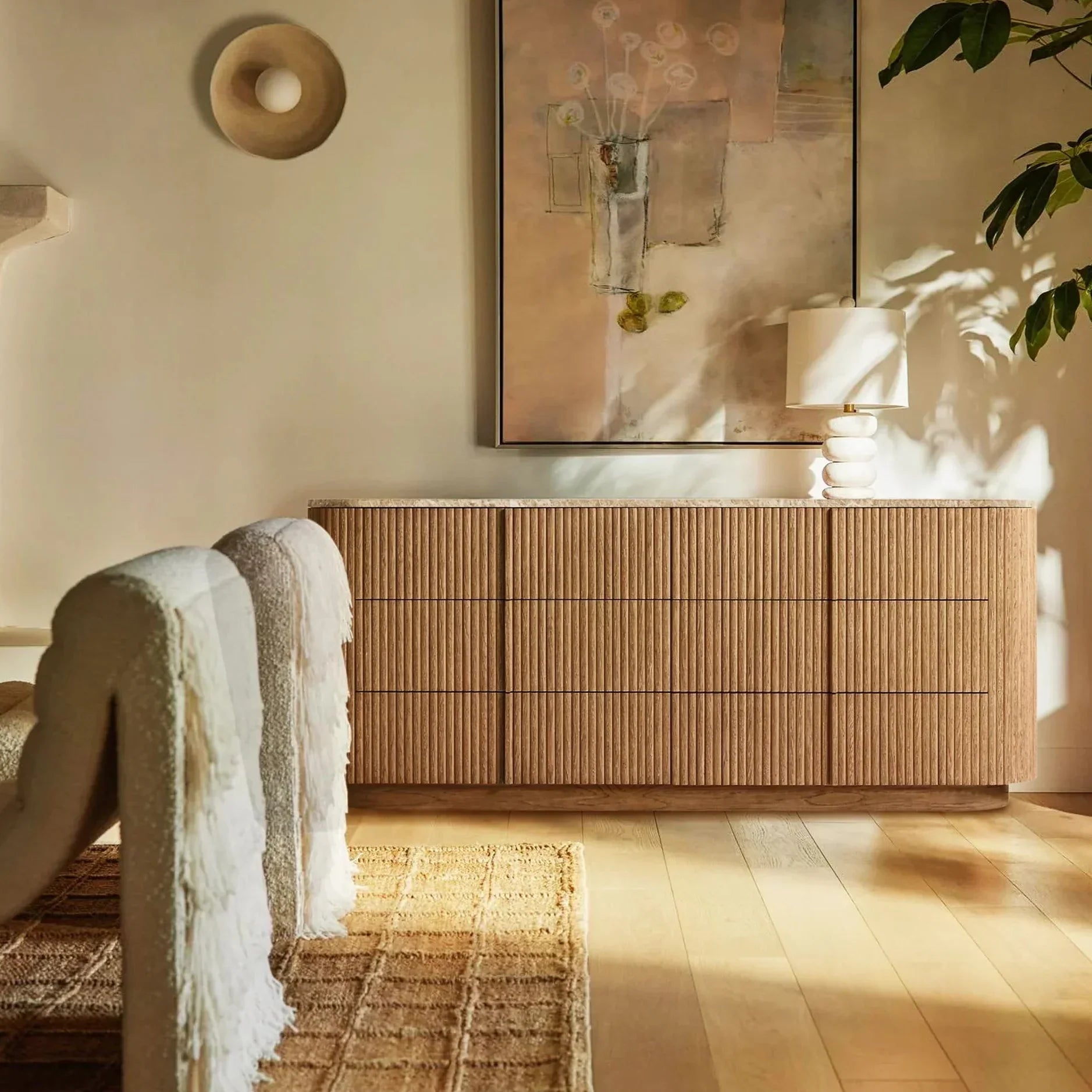 Mulholland Modern Stone 6-Drawer Dresser