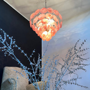 Murano Chandelier 57 Pink