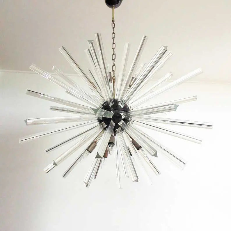 Murano Chandelier – Sputnik – 50 prisms – Transparent