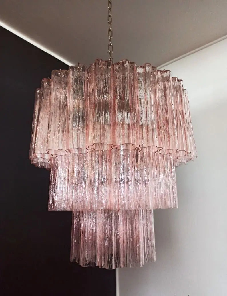 Murano Chandelier – 52 tubes – Pink