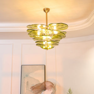 Petals Gold Murano Chandelier - Oasislives