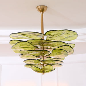 Petals Gold Murano Chandelier - Oasislives