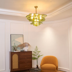 Petals Gold Murano Chandelier - Oasislives