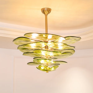 Petals Gold Murano Chandelier - Oasislives