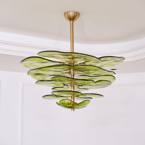 Petals Gold Murano Chandelier - Oasislives