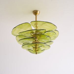 Petals Gold Murano Chandelier - Oasislives
