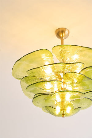 Petals Gold Murano Chandelier - Oasislives