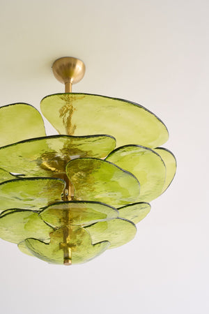 Petals Gold Murano Chandelier - Oasislives