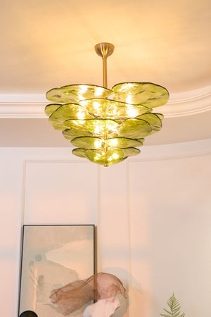 Petals Gold Murano Chandelier - Oasislives