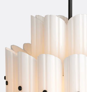 Lorna LED Double Tier Chandelier 25" 35" 46" - Oasislives