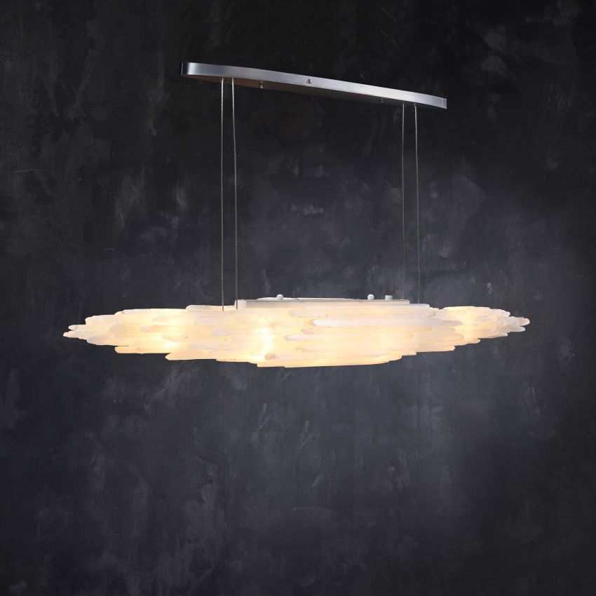 Selenite Linear Chandelier