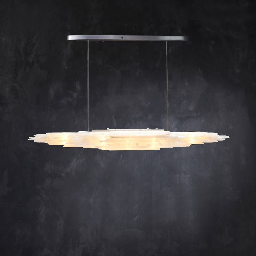 Selenite Linear Chandelier