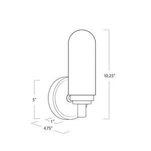 Salon Alabaster Single Sconce - Oasislives
