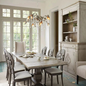 Gothic Viticcio Rectangular Chandelier 52 " 61" 71"- Silver - Oasislives