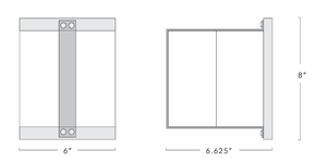 Glaçon Square Sconce