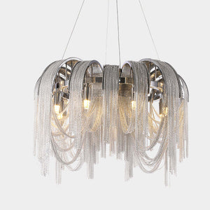 Pensy Luxury Aluminum Chain Tassel Chandelier - Oasislives