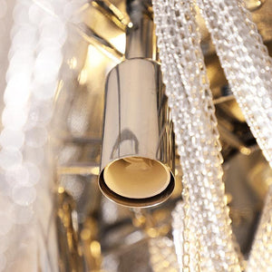 Pensy Luxury Aluminum Chain Tassel Flushmount - Oasislives