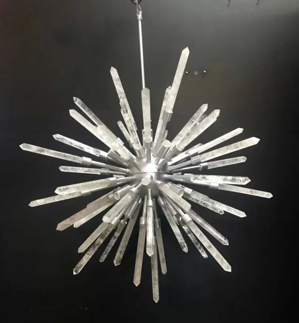 Modern Crystal Quartz Chandelier Barcelona