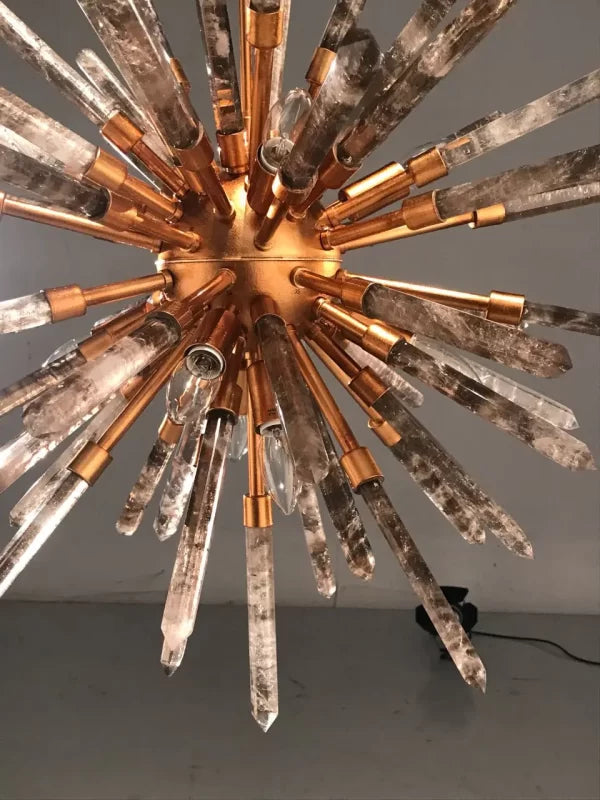 Modern Crystal Quartz Chandelier Barcelona