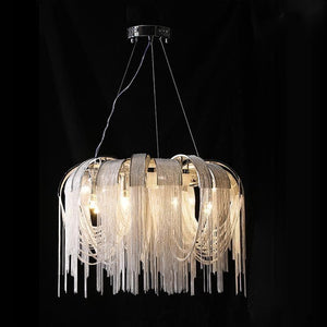 Pensy Luxury Aluminum Chain Tassel Chandelier - Oasislives