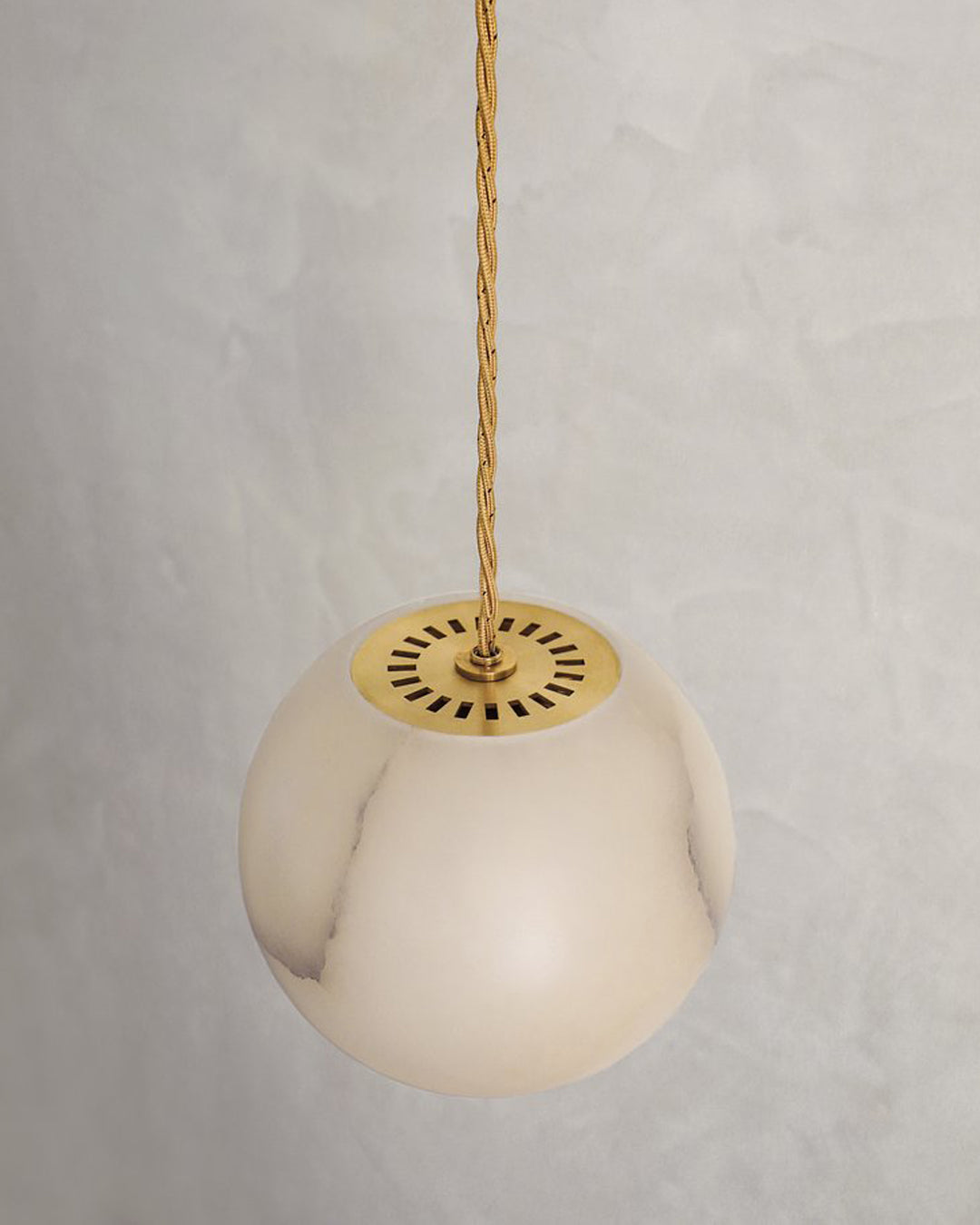 Planette Alabaster Pendant Light with Cable