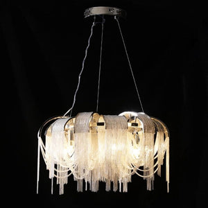 Pensy Luxury Aluminum Chain Tassel Chandelier - Oasislives