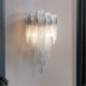 Pensy Luxury Plated Aluminum Chain Tassel Wall Sconce - Oasislives