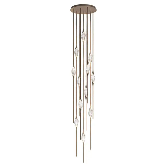 Pezzo Crystal Chandelier 21"H
