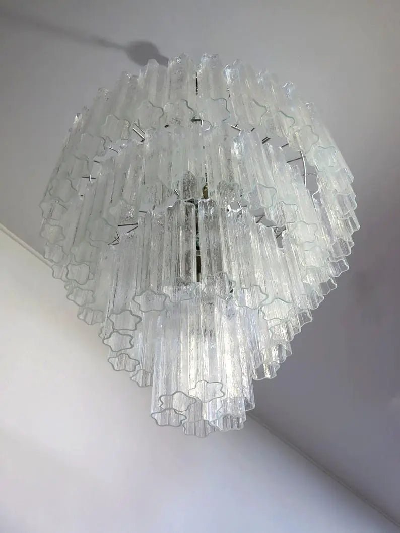 Murano Chandelier – 78 tubes – Transparent