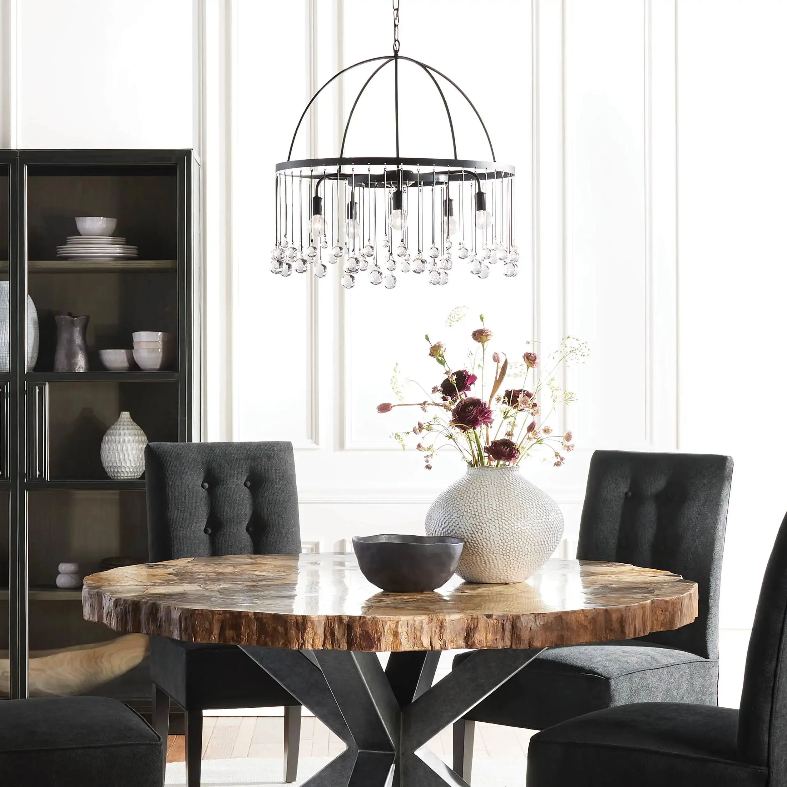 Aubrey Crystal Ball Round Chandelier 5 Light / 8 Light - Oasislives