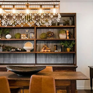 Aubrey Crystal Ball Rectangular Chandelier 47" 60" - Oasislives