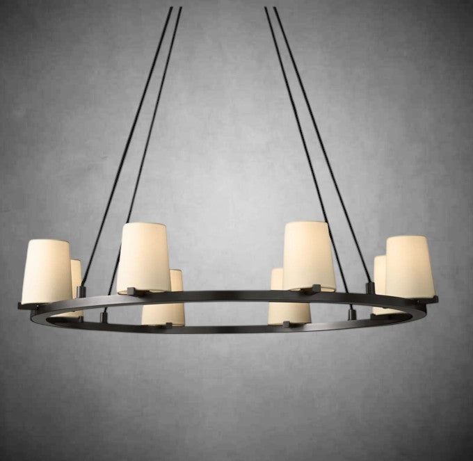 Pauilly Fabric Shade Chandelier for Living Room, Bedroom, Dining Room