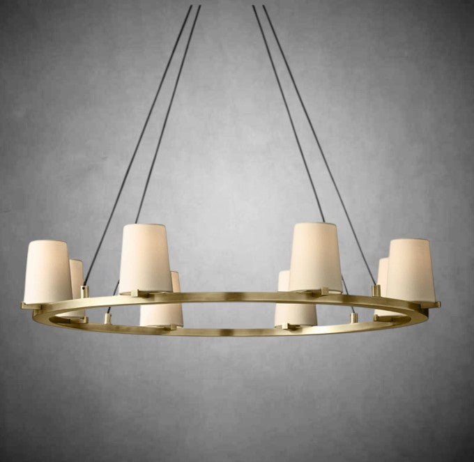 Pauilly Fabric Shade Chandelier for Living Room, Bedroom, Dining Room