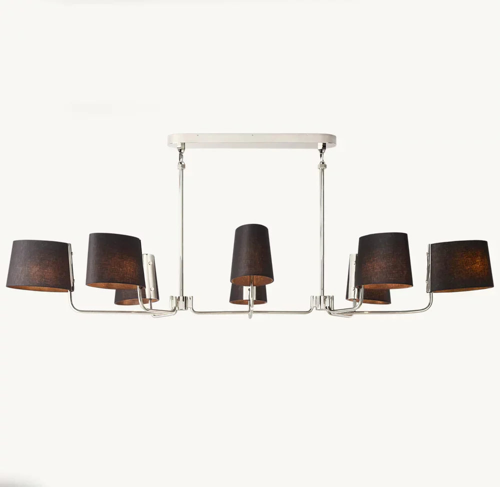 Martiau Linear Linen Chandelier 72"