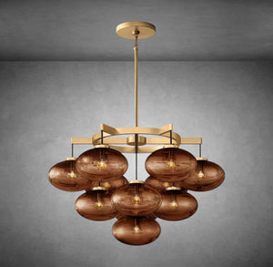 Cabrlet Oval Spherical Glass Luxury Chandelier - Oasislives