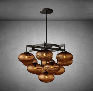 Cabrlet Oval Spherical Glass Luxury Chandelier - Oasislives