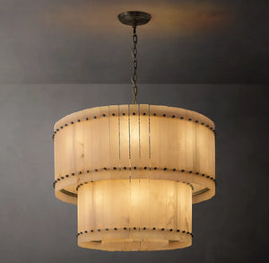 San Marcus Alabaster Luxury Chandelier and Sconce - Oasislives